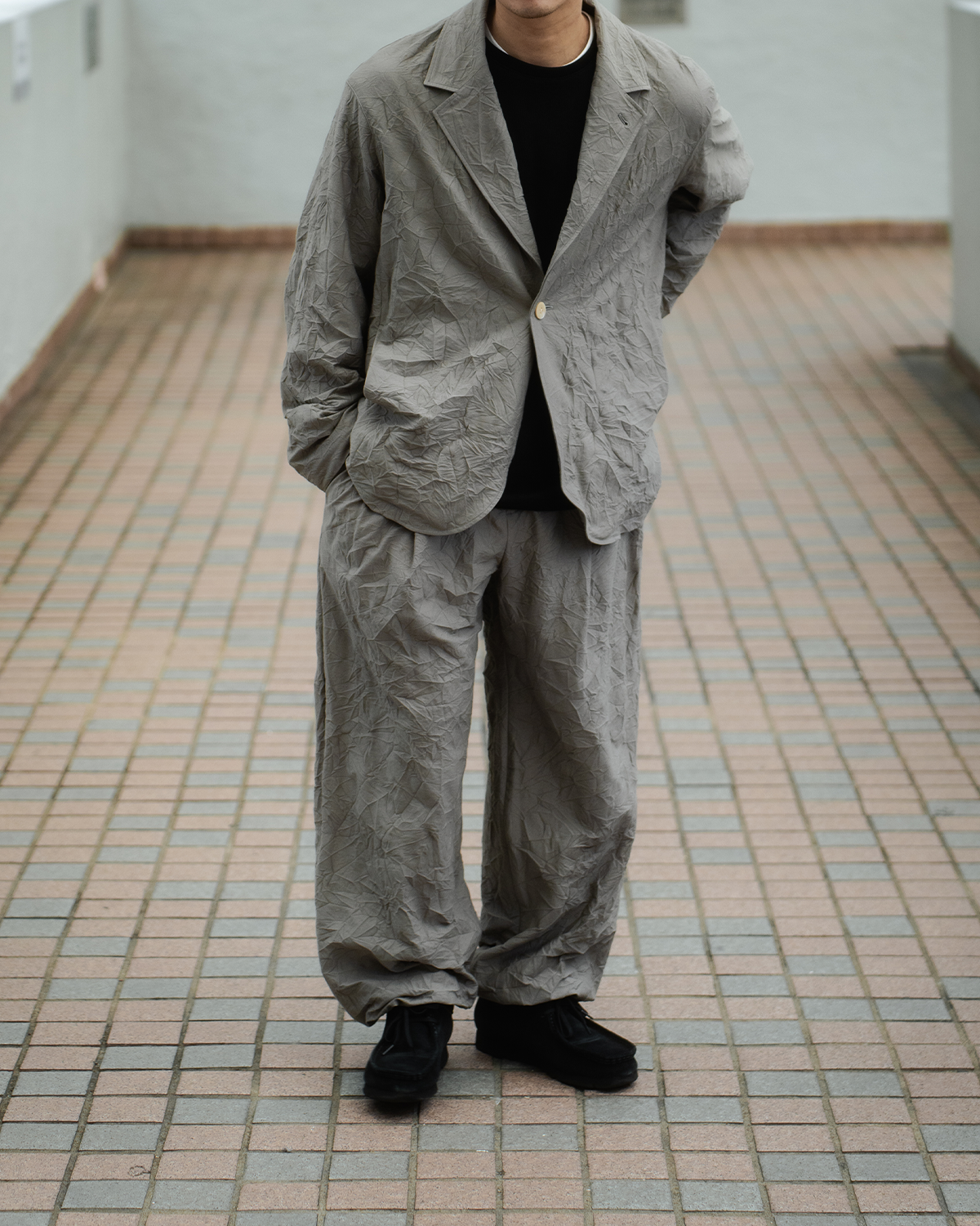 【40% OFF】KANEMASA PHIL. 2024AW|46G Washer Boxy Jacket (GRAY)
