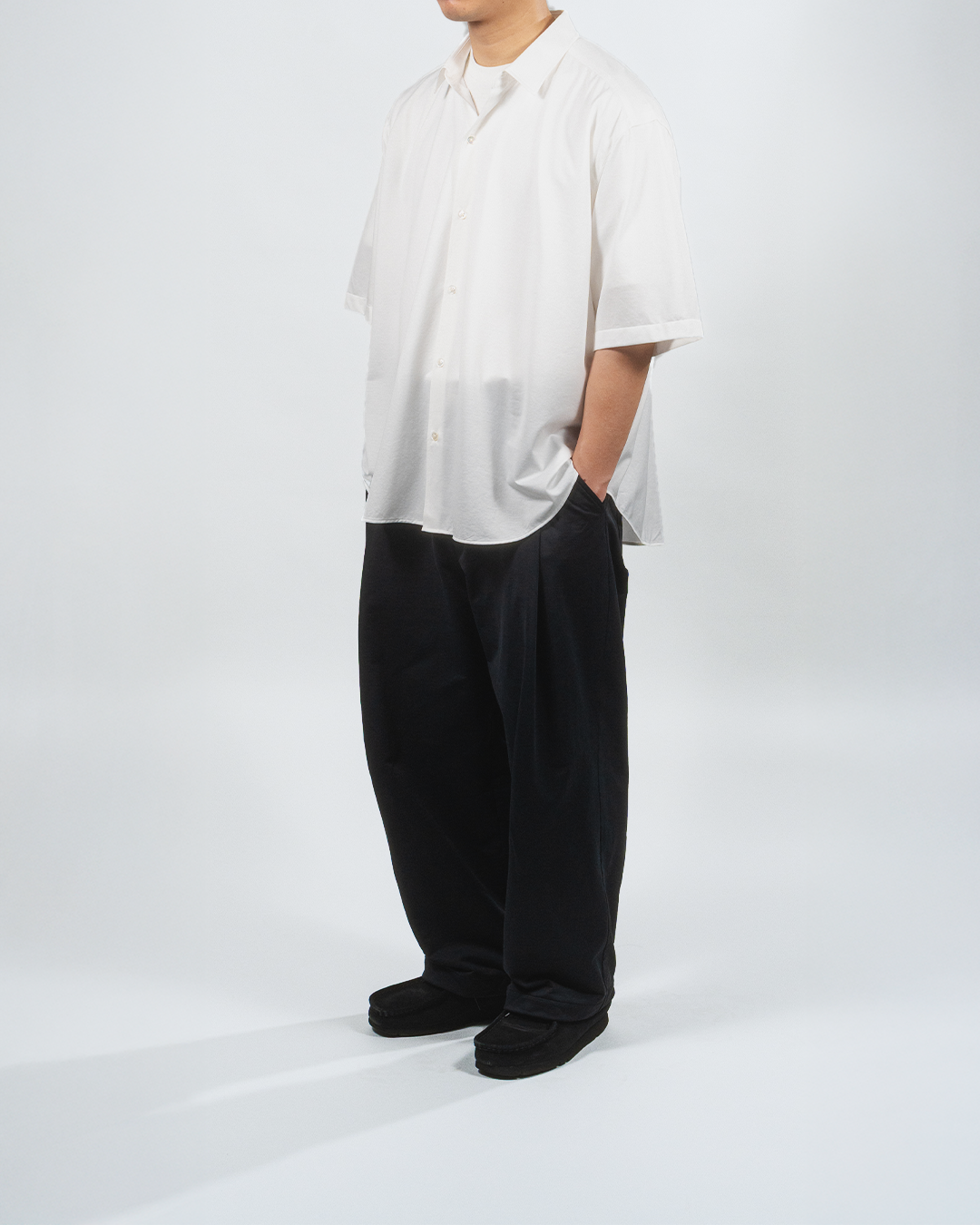 KANEMASA PHIL. 2025SS|46G Atmosphere S/S Shirt (WHITE)
