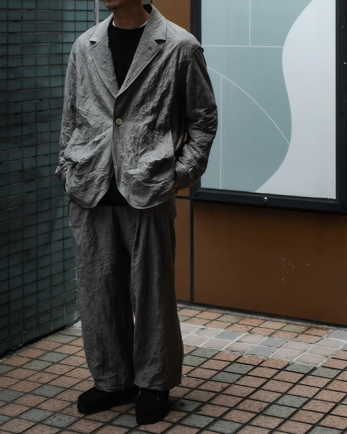 【Last 1】 KANEMASA PHIL.|46G Washer Boxy Jacket (GRAY)