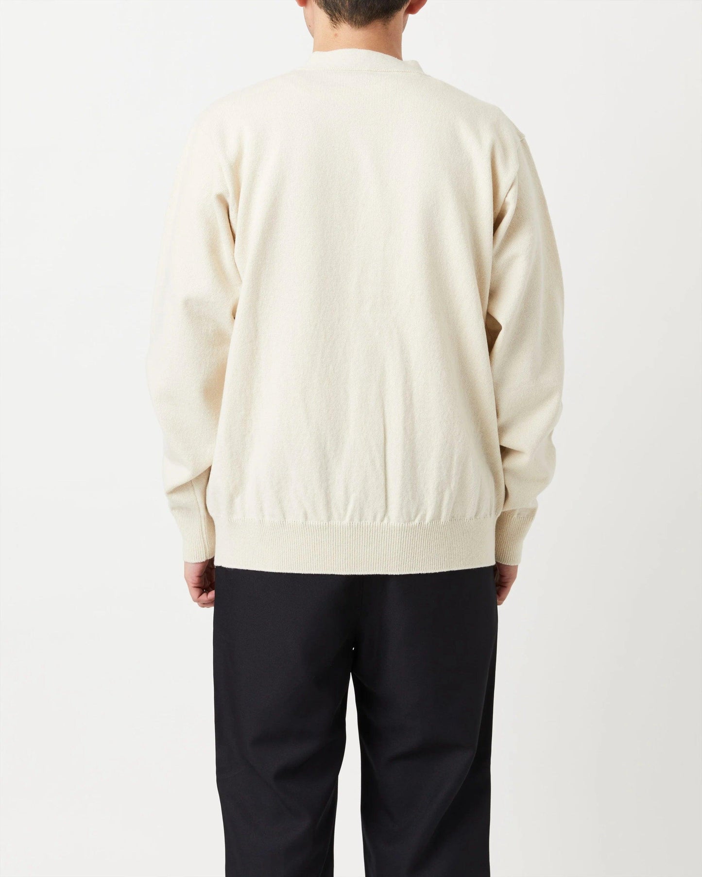 Yonetomi|RIGID CASHMERE SWEATER Cardigan (RAW) - IKKOKU SHOP