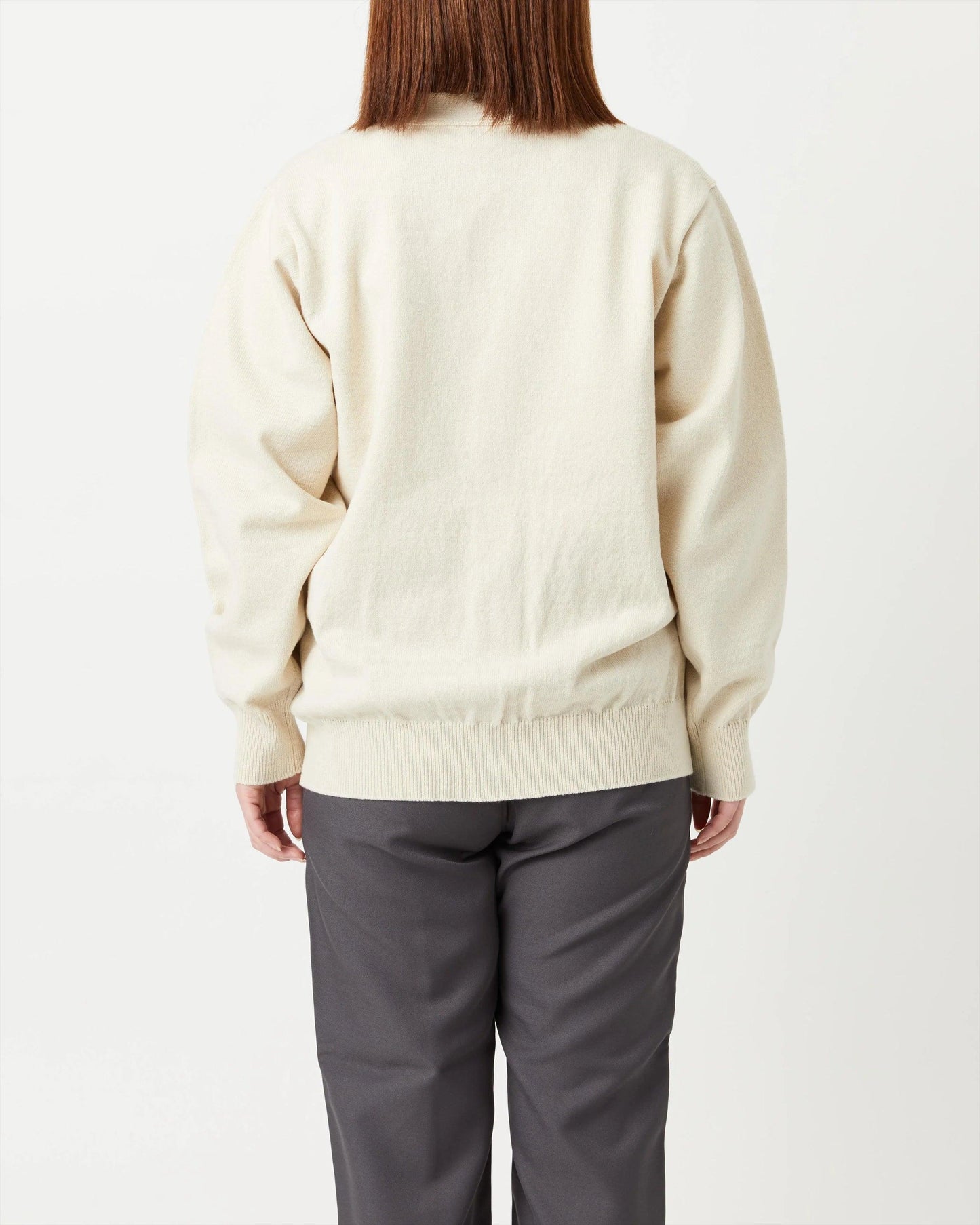 Yonetomi|RIGID CASHMERE SWEATER Cardigan (RAW) - IKKOKU SHOP