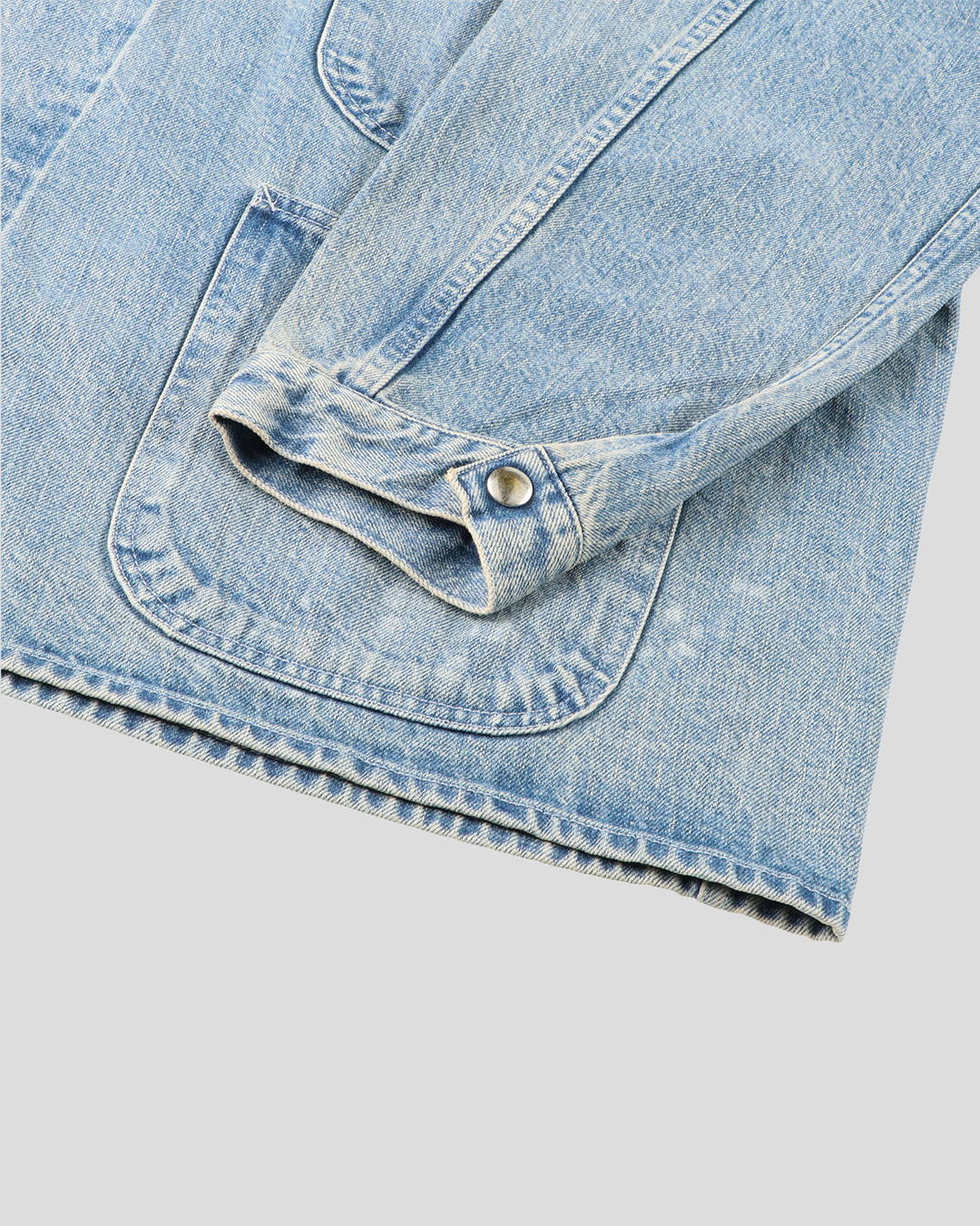 【30% OFF】tsuzuli|COVERALLS JACKET (INDIGO FADE)