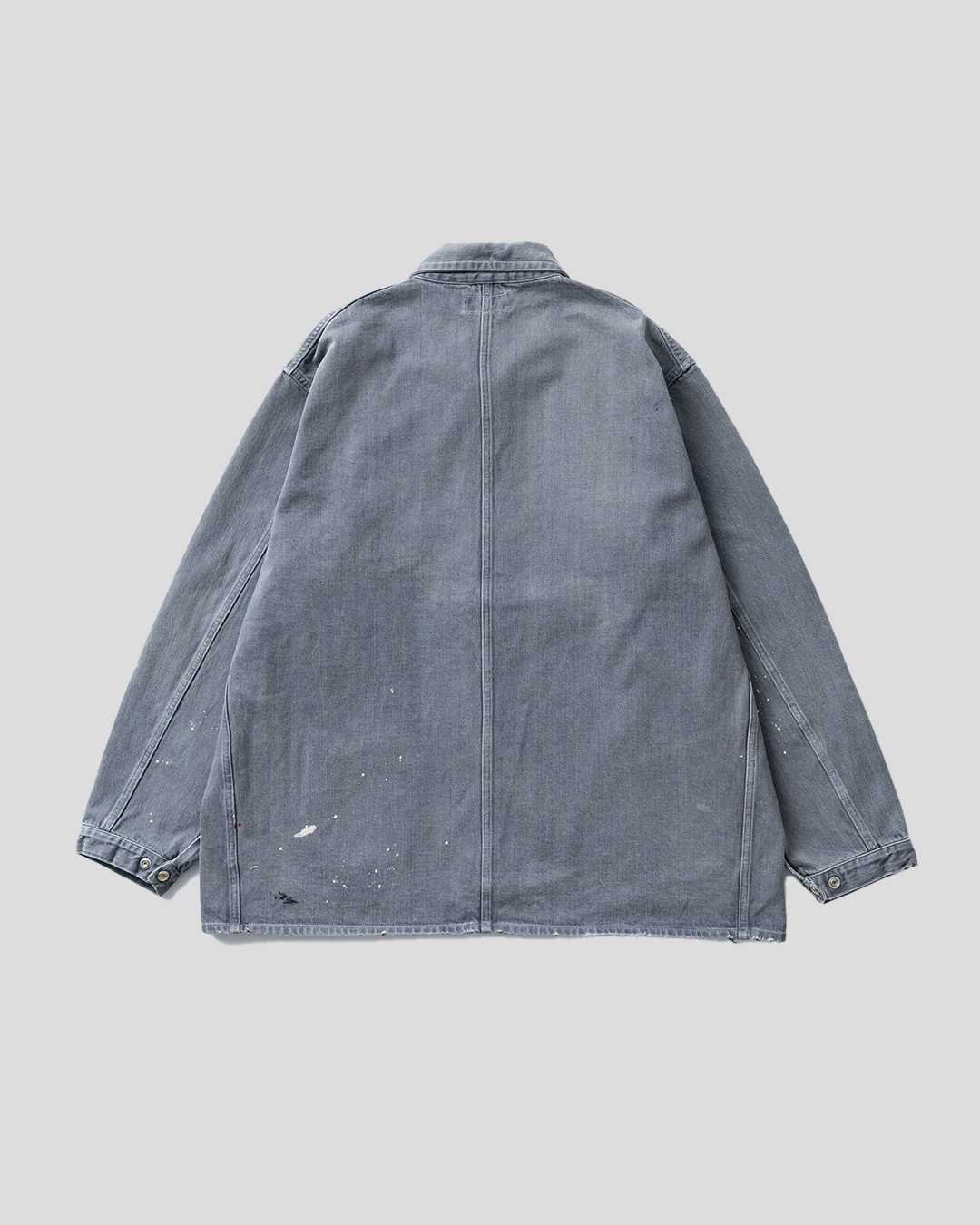 【40% OFF / Last2】tsuzuli 2024AW|COVERALLS JACKET PAINT (BLACK PAINT)