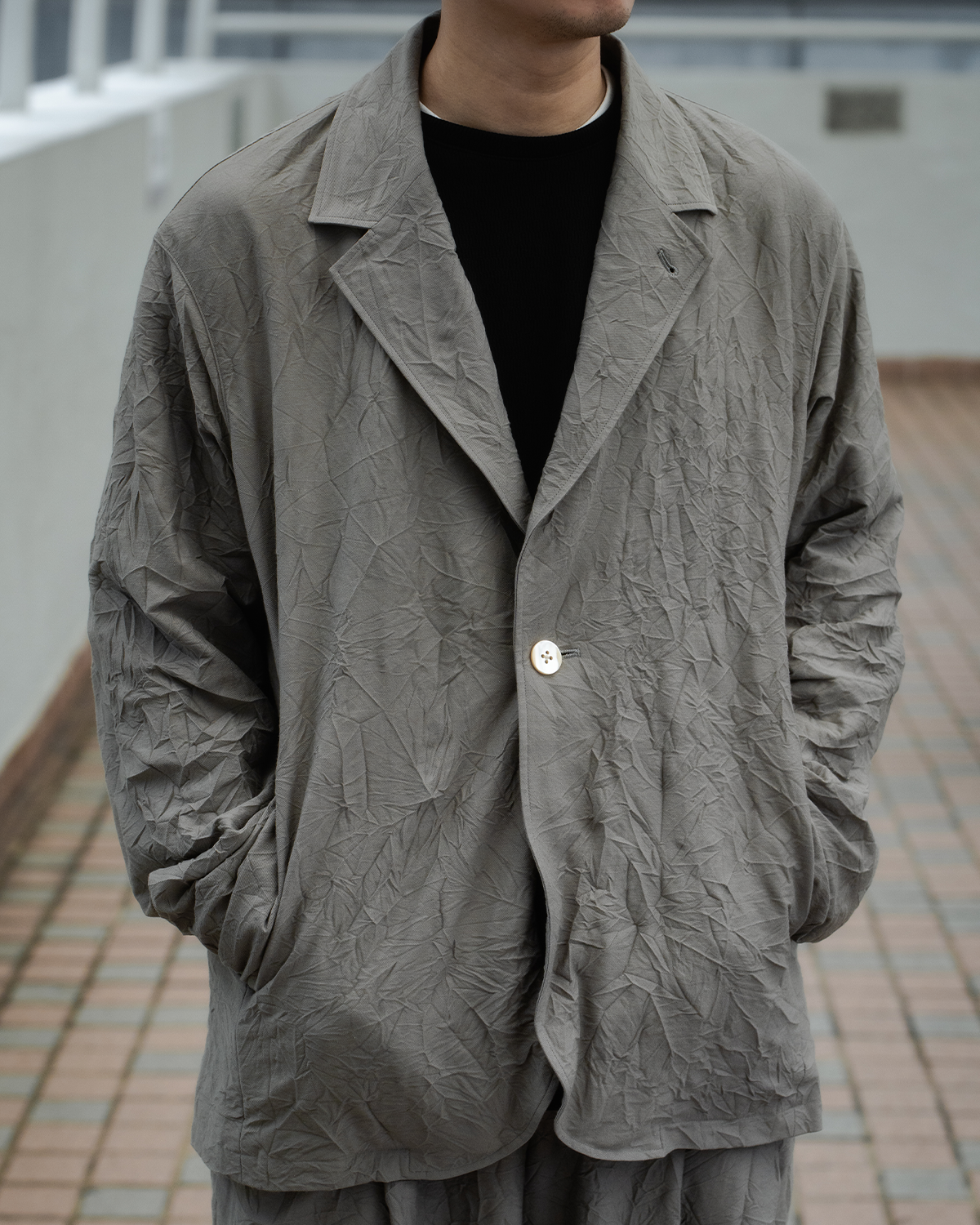 【40% OFF】KANEMASA PHIL. 2024AW|46G Washer Boxy Jacket (GRAY)