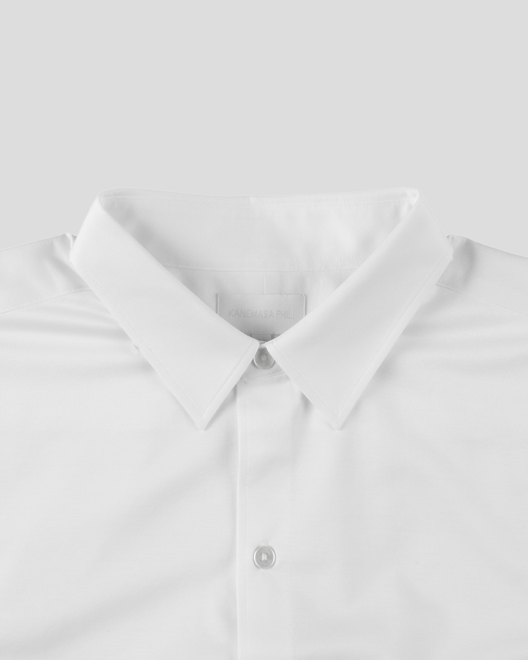 KANEMASA PHIL. 2025SS|46G Atmosphere S/S Shirt (WHITE)