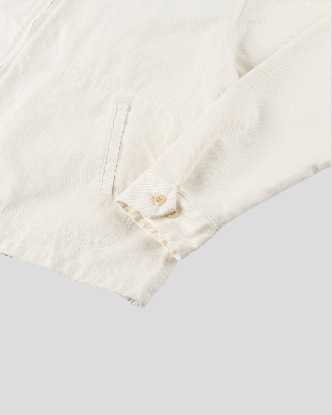【30% OFF / Last 1】tsuzuli|SPORTS JACKET DENIM (WHITE)