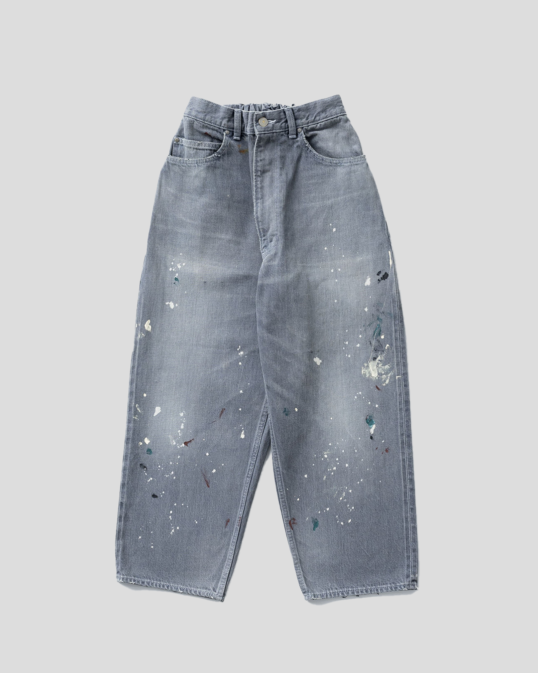 【40% OFF / Last 1】tsuzuli 2024AW|EZ DENIM 5P PANTS PAINT (BLACK PAINT)
