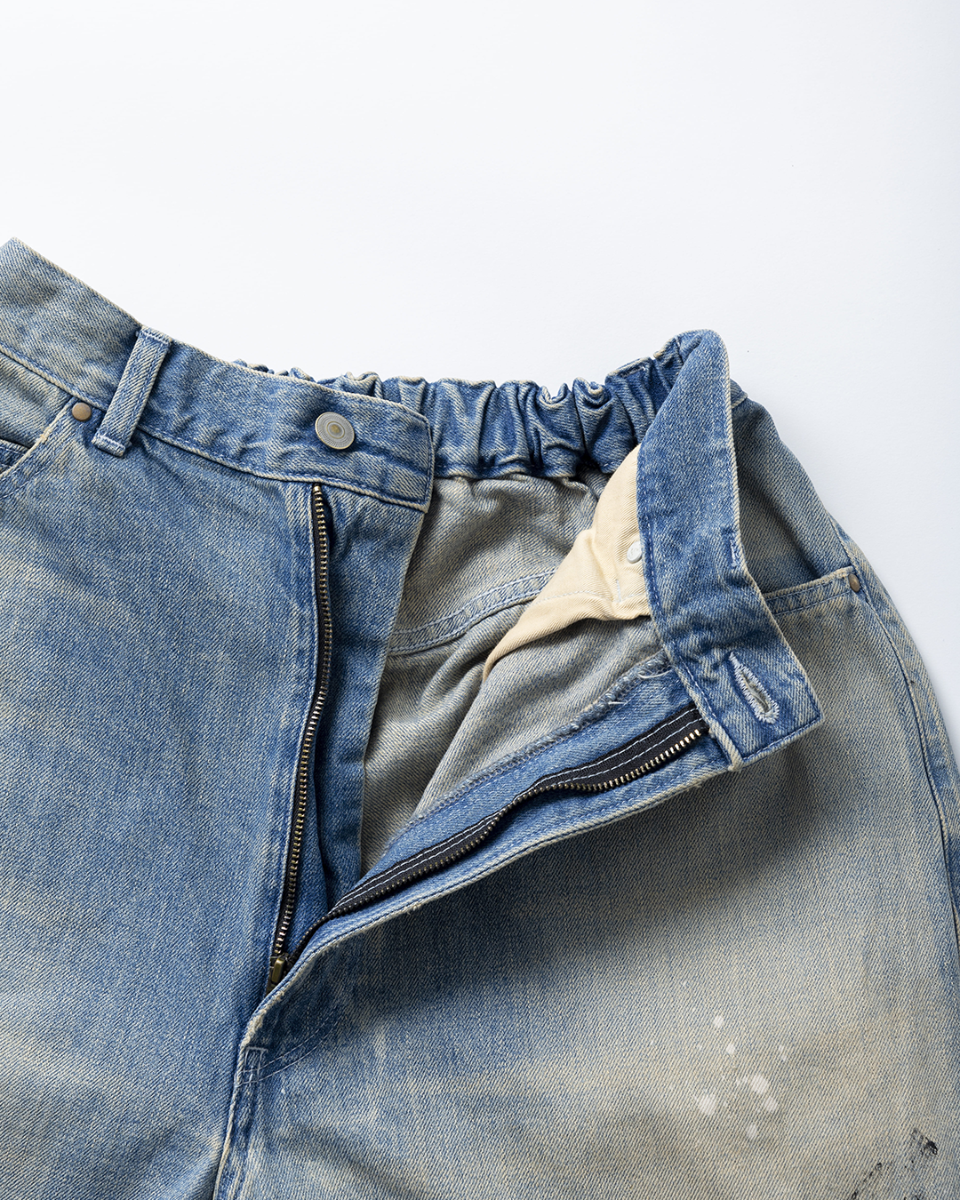 【40% OFF / Last 1】tsuzuli 2024AW|EZ DENIM 5P PANTS PAINT (INDIGO PAINT)