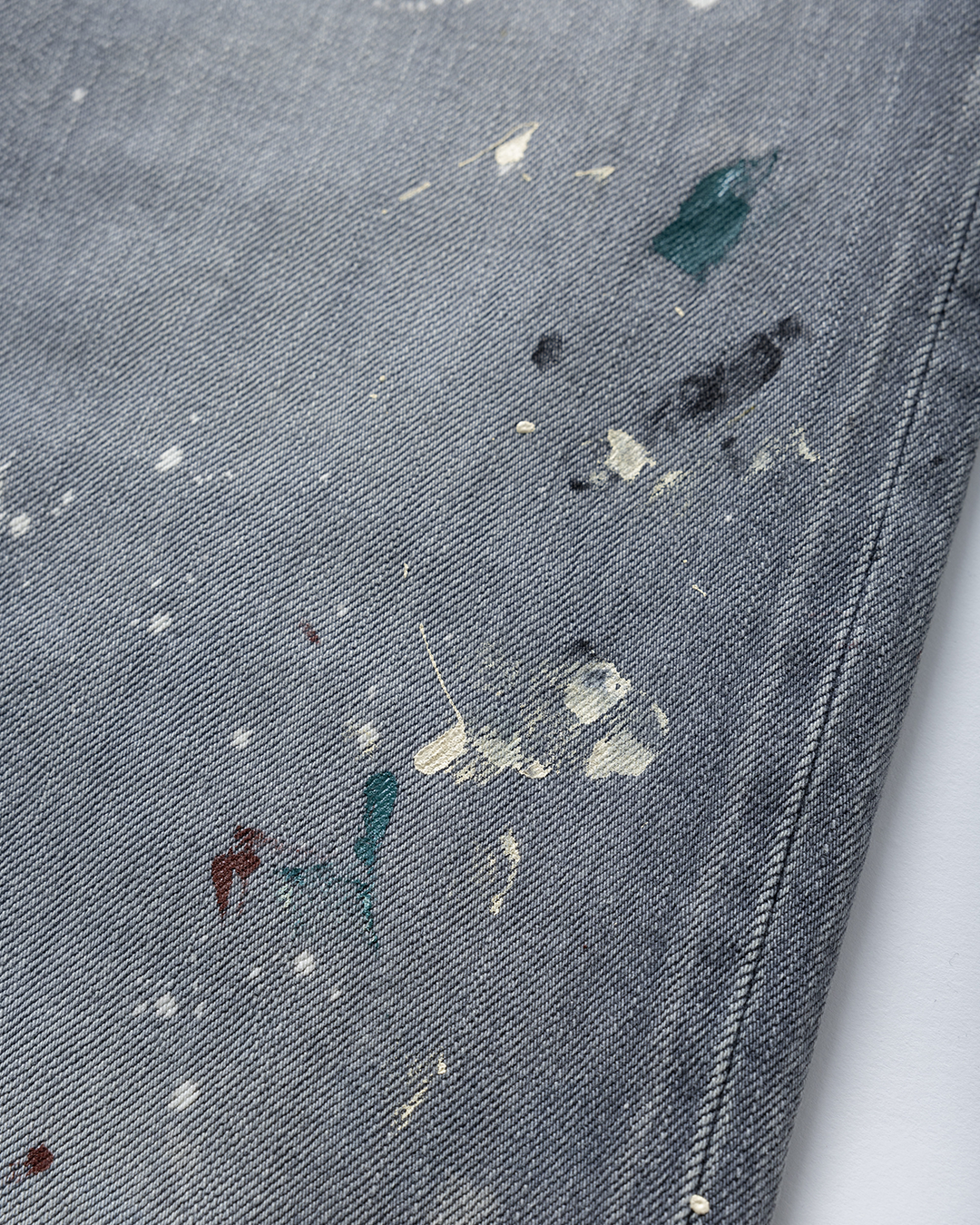 【40% OFF / Last 1】tsuzuli 2024AW|EZ DENIM 5P PANTS PAINT (BLACK PAINT)