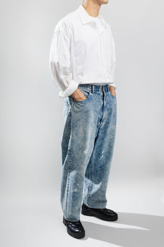 【40% OFF】KANEMASA PHIL. 2024SS|46G Artisan Jersey Shirt (WHITE) - IKKOKU SHOP