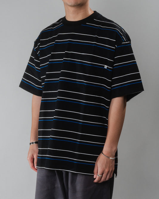 【20% OFF】wonderland|Stripe T-shirts (BLACK)