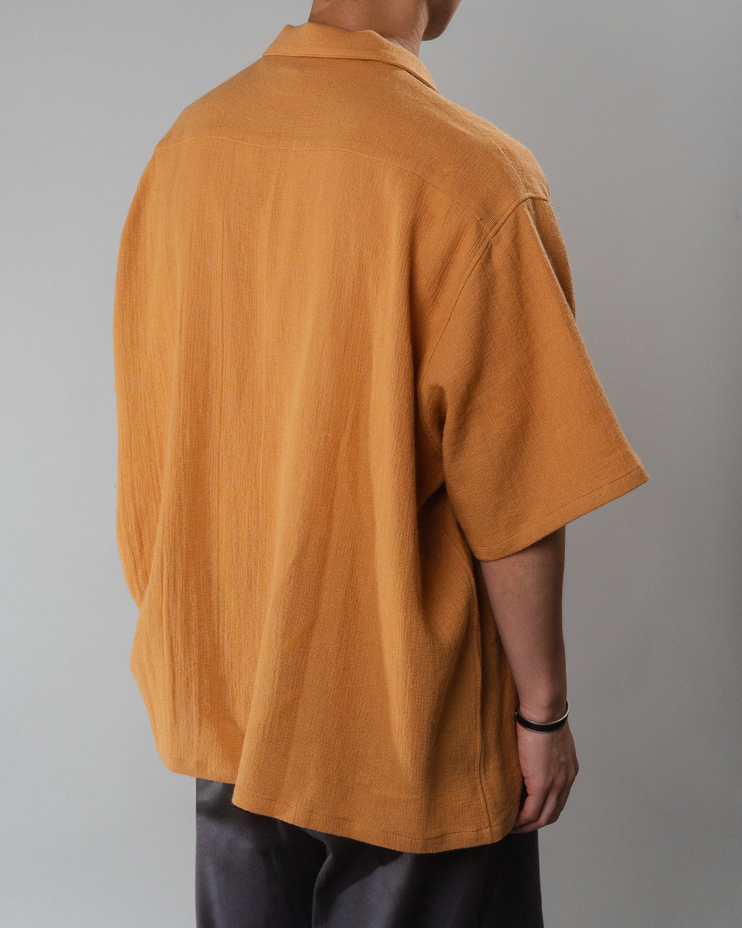 wonderland|Linen Panama Shirts (INDIAN YELLOW)