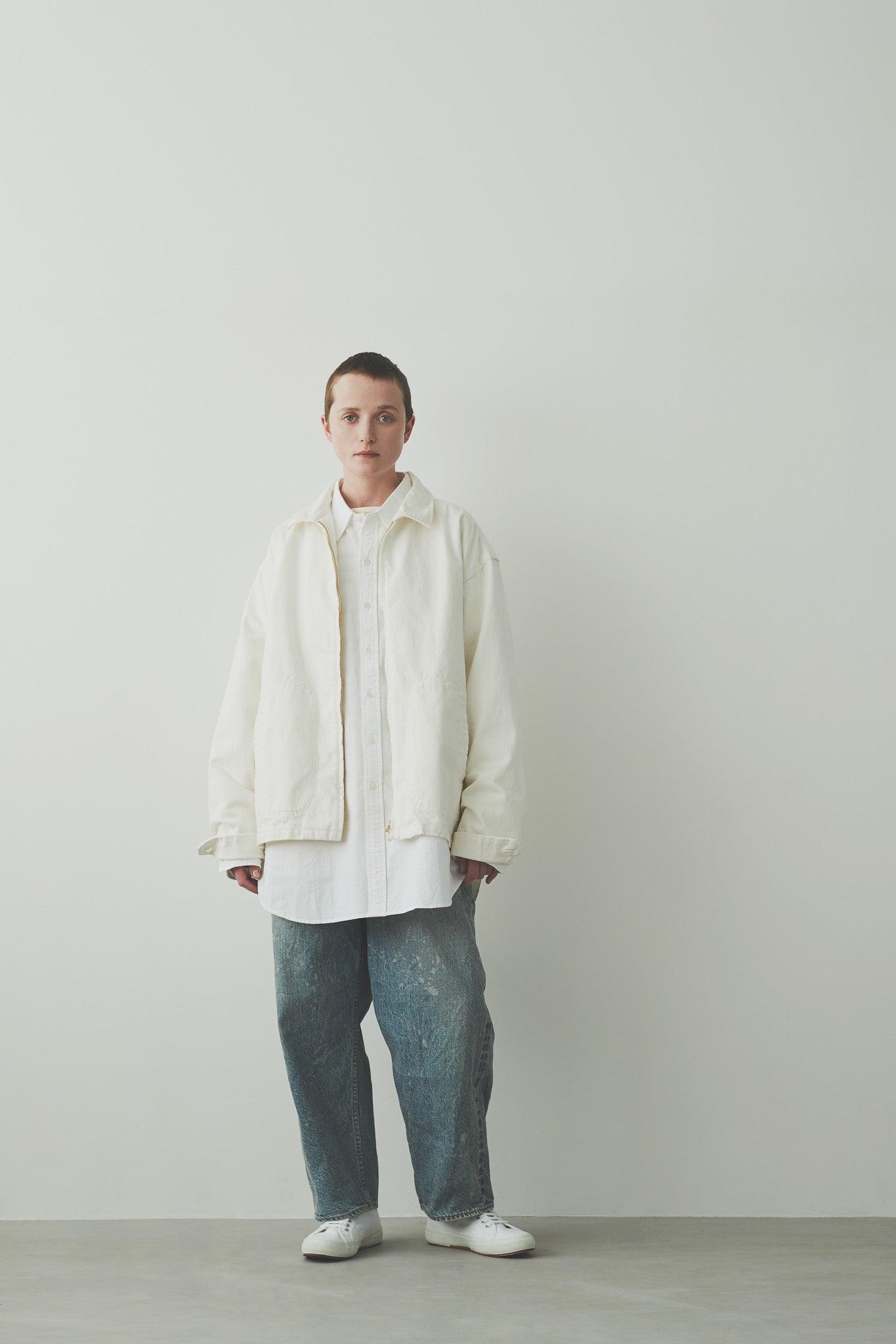 tsuzuli|SPORTS JACKET DENIM (WHITE) - IKKOKU SHOP