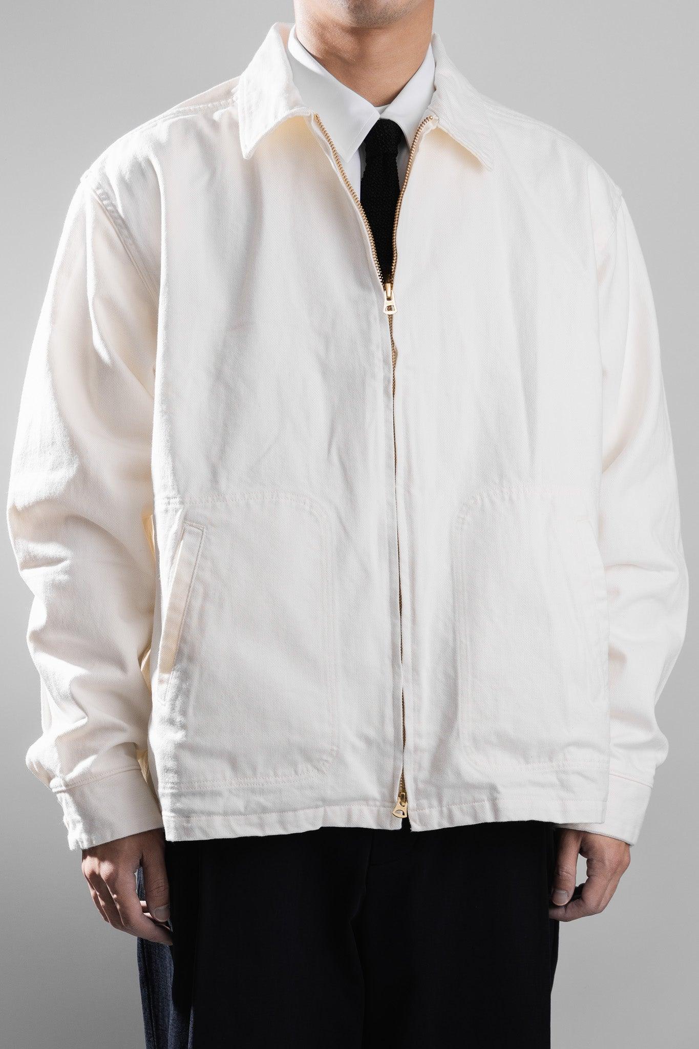 tsuzuli|SPORTS JACKET DENIM (WHITE) - IKKOKU SHOP