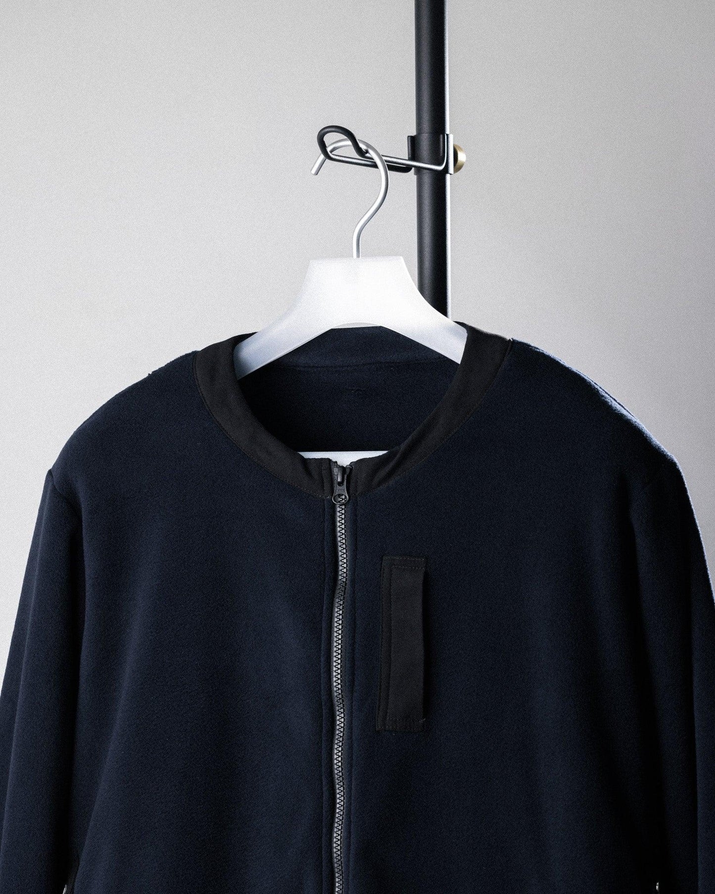 【20% OFF】UNTRACE 2024AW|POLARTEC FLEECE ZIPPER CARDIGAN (DARK NAVY) - IKKOKU SHOP