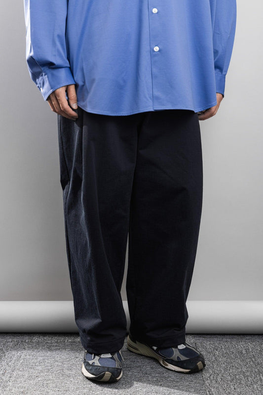 【30% OFF|Last 1】KANEMASA PHIL. 2024AW|36G ECONYL Solid Balloon Trousers (BLACK) - IKKOKU SHOP