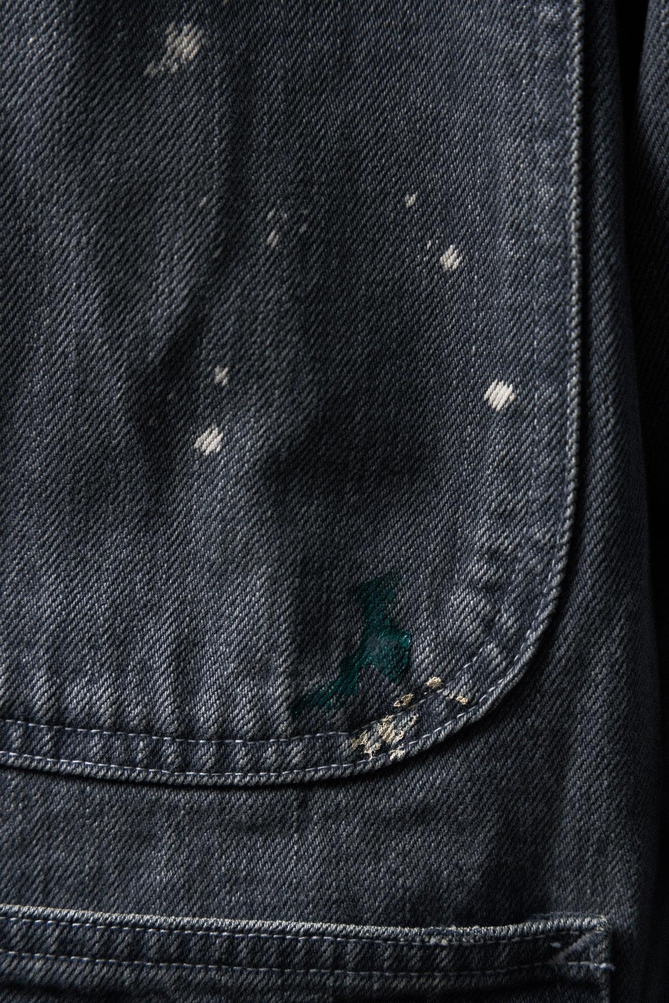 tsuzuli 2024AW|COVERALLS JACKET PAINT (BLACK PAINT) - IKKOKU SHOP