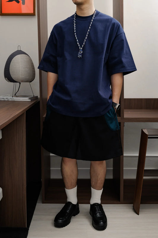 【Last 1】UNTRACE|_271 LEISURE SHORTS (BLACK MULTI)