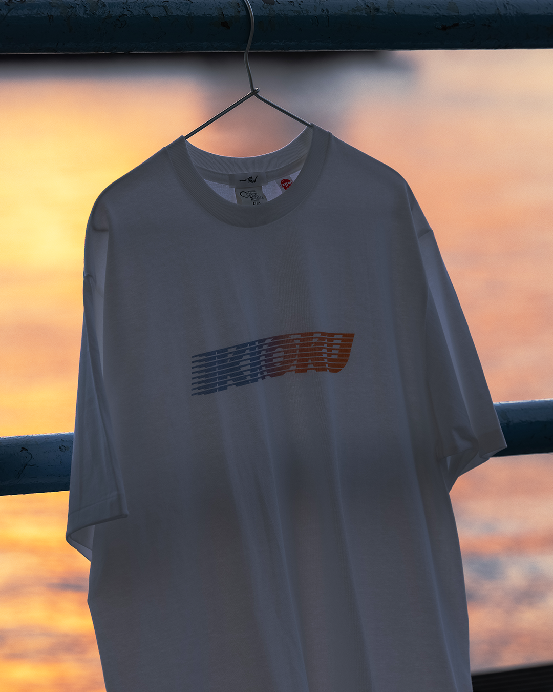 IKKOKU|Speed-line Logo Tee (SUNSET)