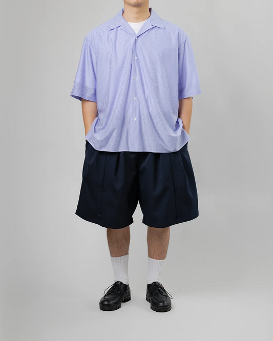 KANEMASA PHIL.|46G Stripe Ether Shirt (BLUE)