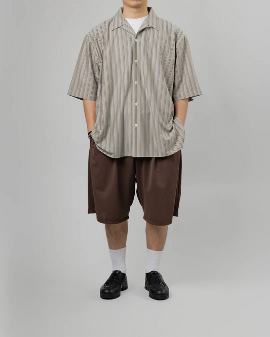 【Last 1】KANEMASA PHIL.|46G Stripe Ether Shirt (PURPLE BLACK)