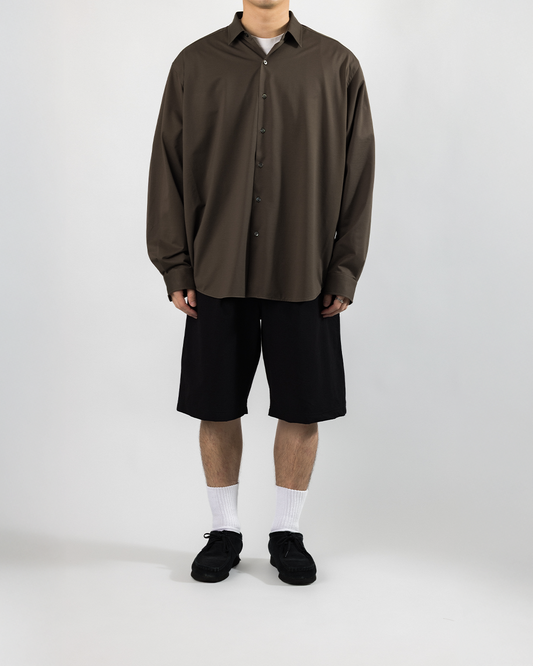 KANEMASA PHIL. 2025AW|46G Atmosphere Shirt (BROWN)