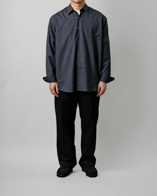 Schuray.|Combed Cotton Chino Trousers (BLACK)