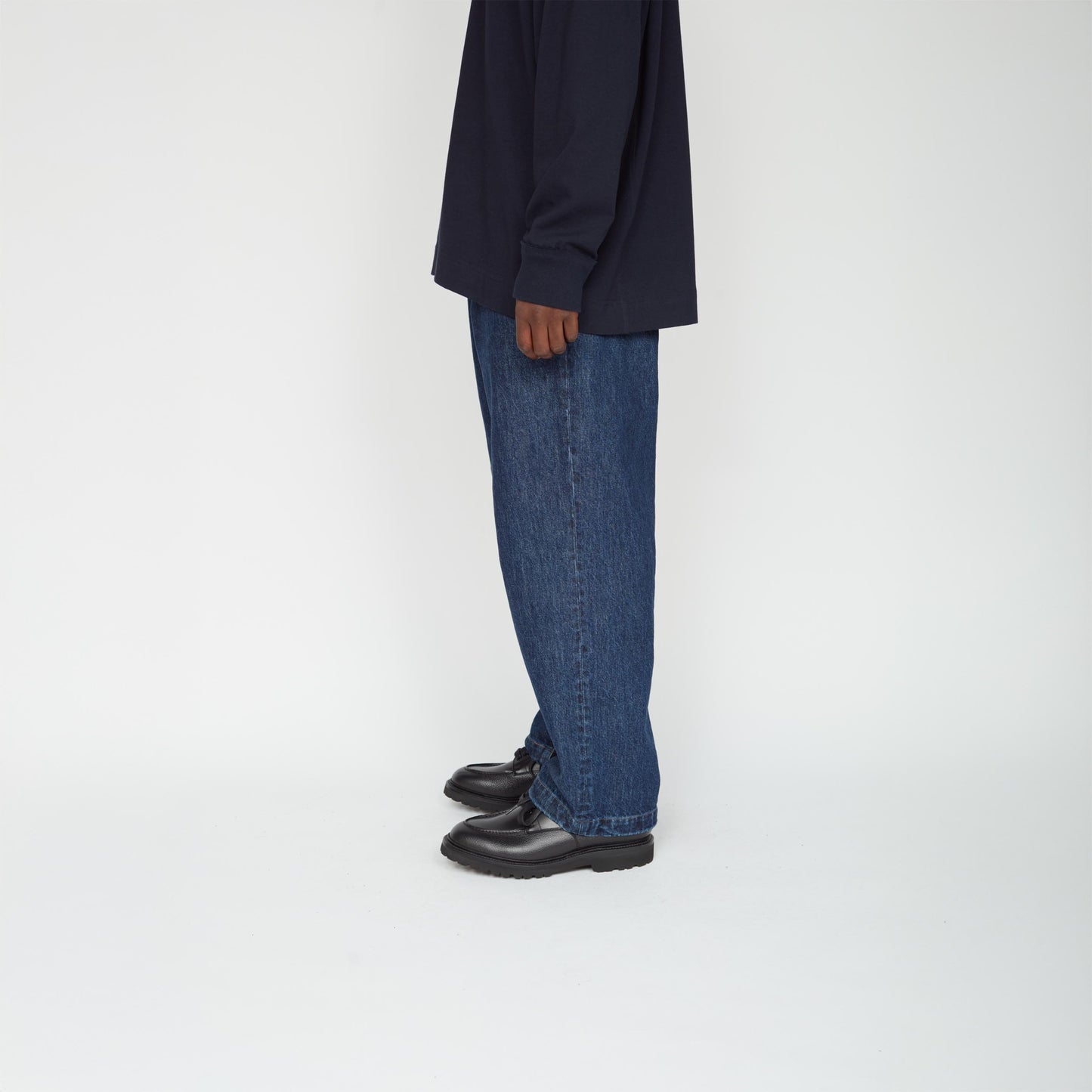 UNTRACE|_145 DENIM PANTS MIX (DARK NAVY)