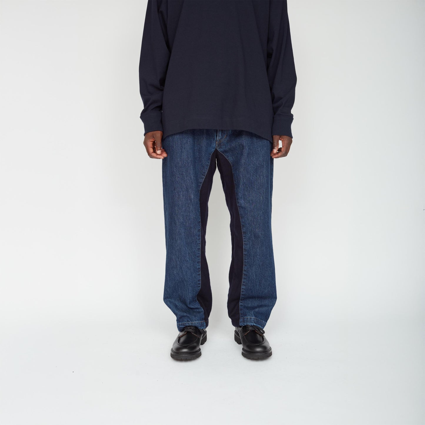 UNTRACE|_145 DENIM PANTS MIX (DARK NAVY)