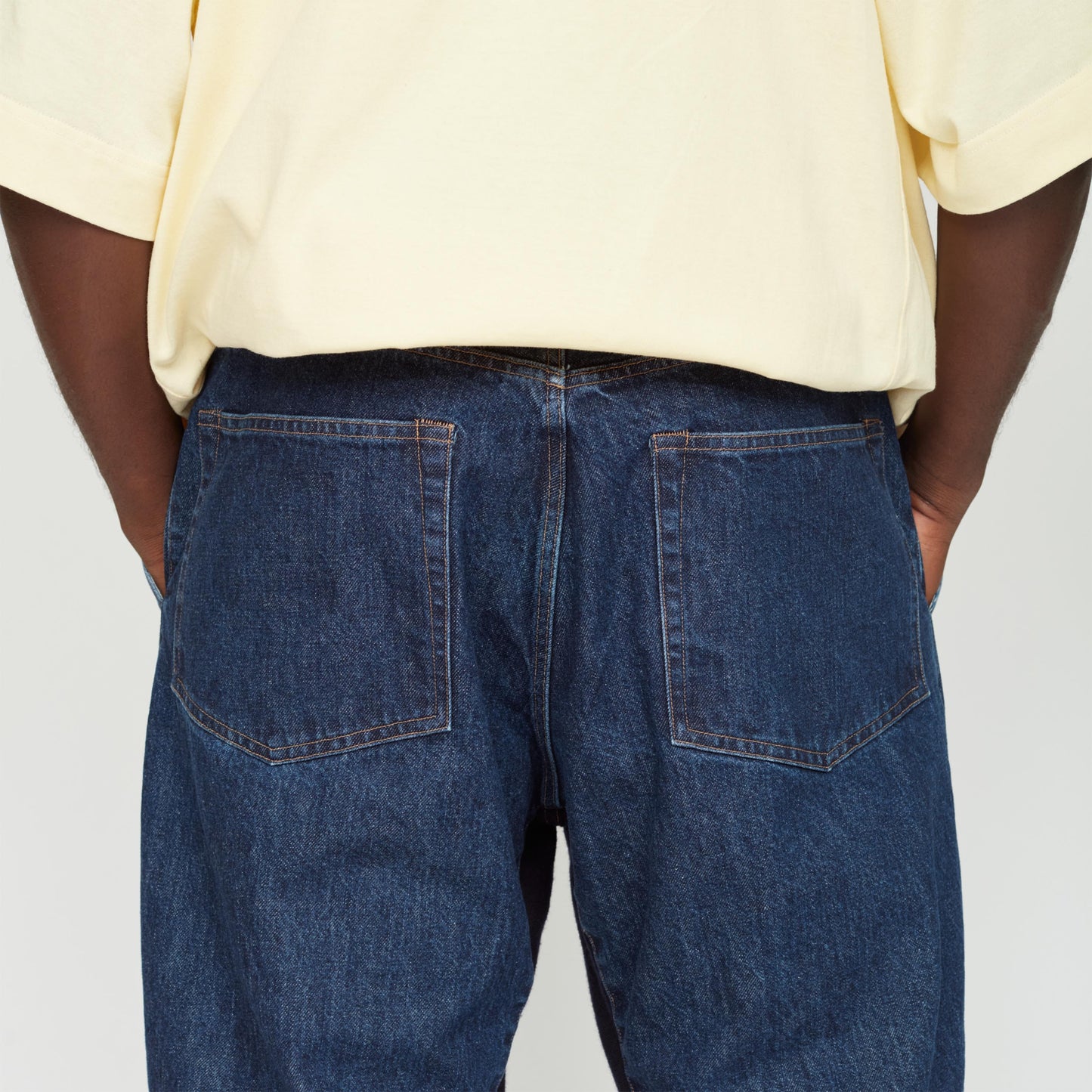 UNTRACE|_145 DENIM PANTS MIX (DARK NAVY)