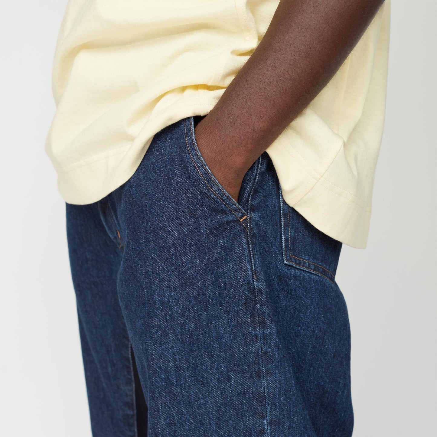 UNTRACE|_145 DENIM PANTS MIX (DARK NAVY)