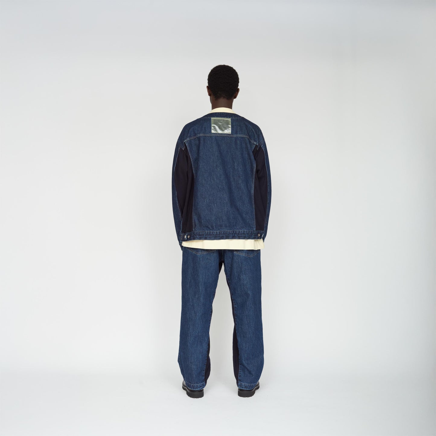 UNTRACE|_145 DENIM PANTS MIX (DARK NAVY)