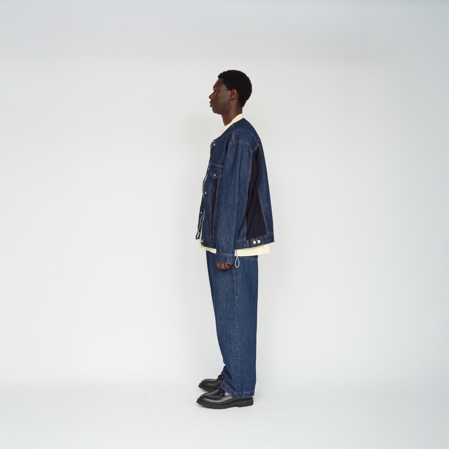 UNTRACE|_145 DENIM PANTS MIX (DARK NAVY)