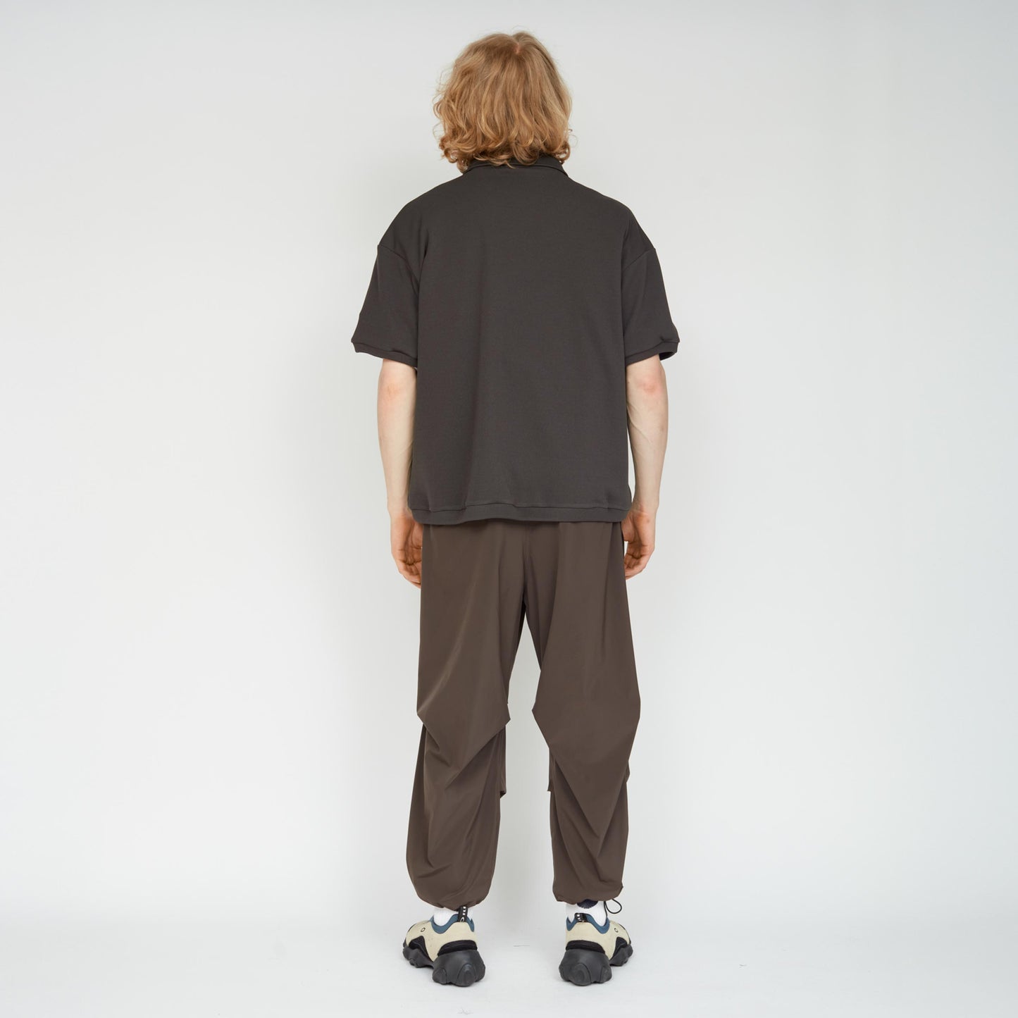 UNTRACE|_166 POLO SHIRT S/S (CHARCOAL)
