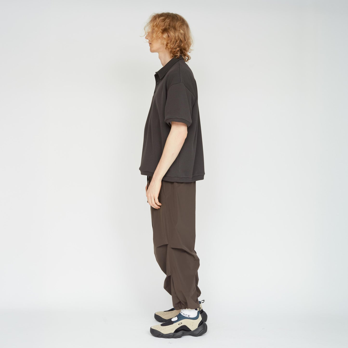 UNTRACE|_166 POLO SHIRT S/S (CHARCOAL)