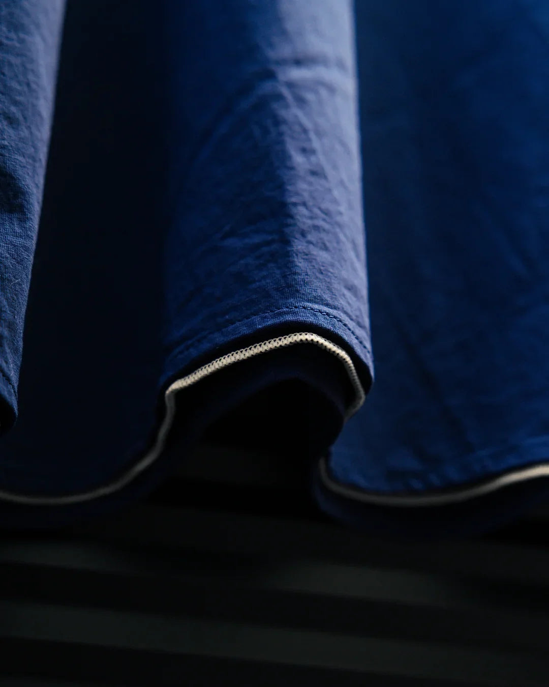 GGG|Super High Gauge Natural Washer Jersey Double Front Half Sleeve Shirt (BLUE)