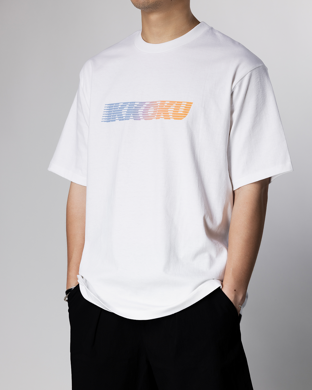 IKKOKU|Speed-line Logo Tee (SUNSET)
