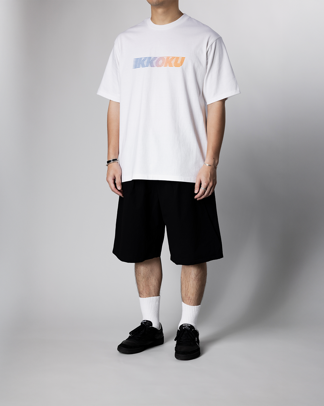 IKKOKU|Speed-line Logo Tee (SUNSET)