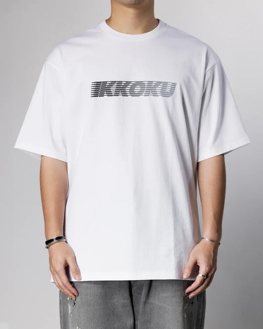 【Last 1】IKKOKU|Speed-line Logo Tee (GREYTONE)