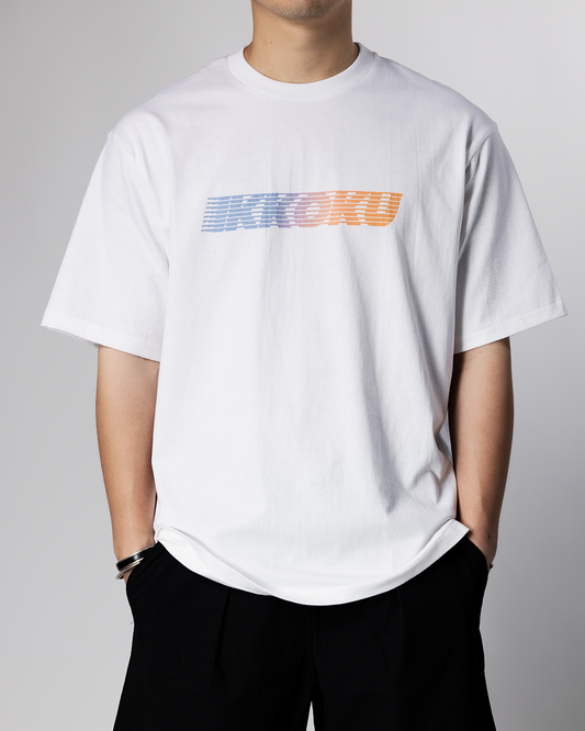 IKKOKU|Speed-line Logo Tee (SUNSET)