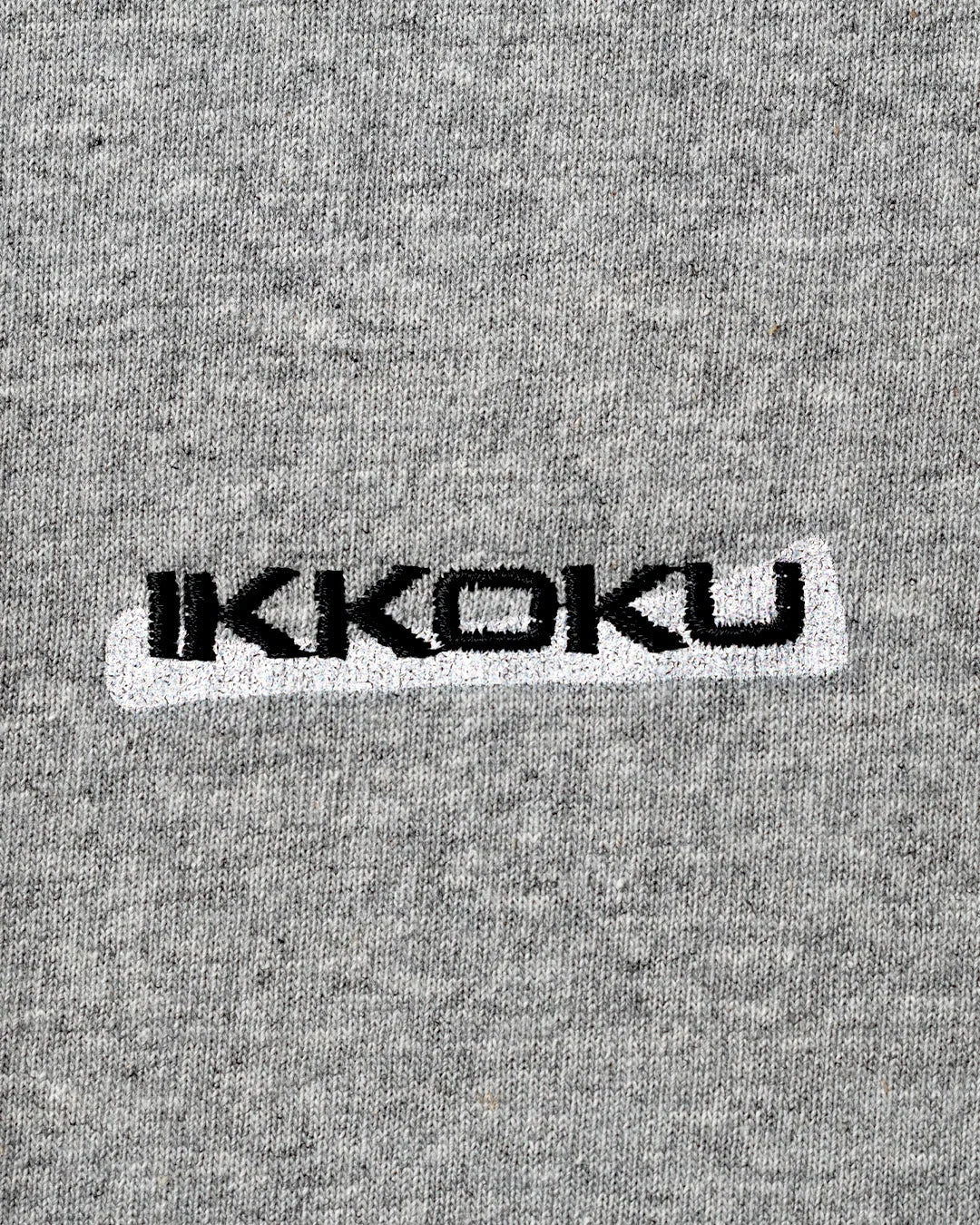 IKKOKU|Embroidery Logo L/S Tee (HEATHER GREY)