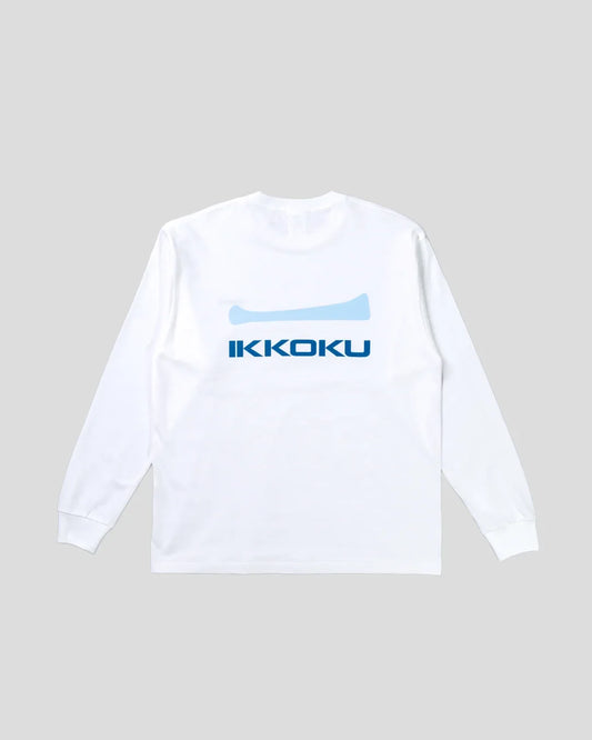 IKKOKU|Embroidery Logo L/S Tee (WHITE)