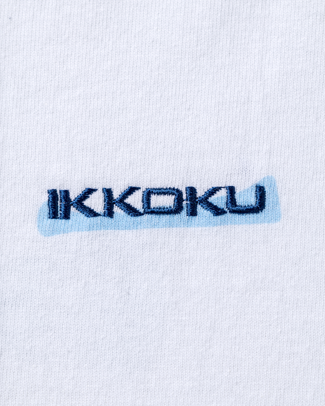 【3.8 Sun. IN STOCK】IKKOKU|Embroidery Logo L/S Tee (WHITE)