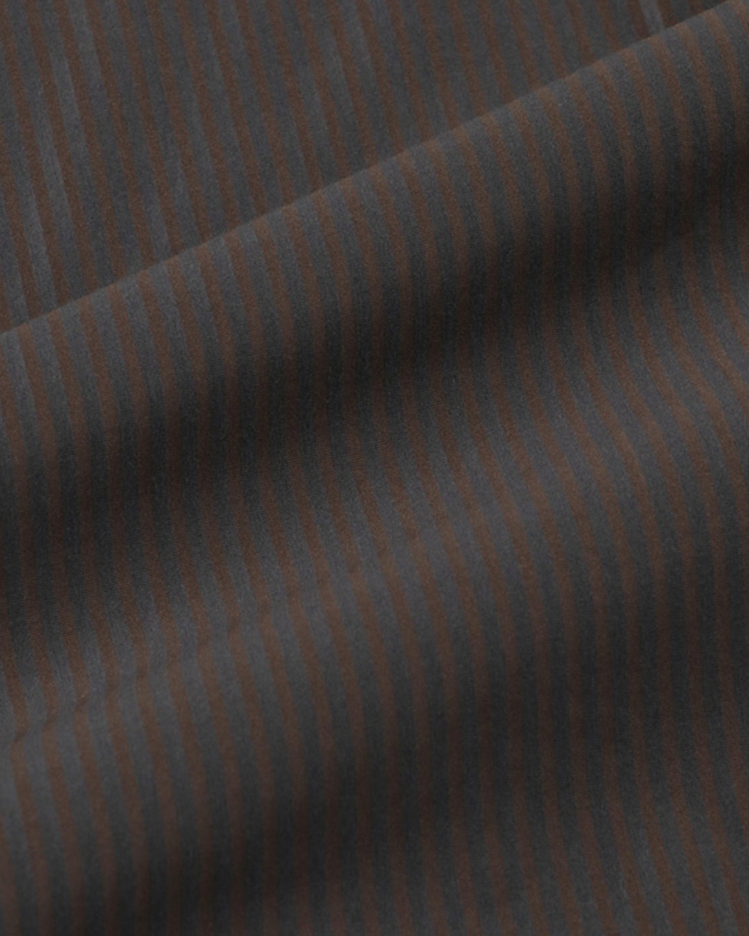 KANEMASA PHIL.|46G Stripe Atmosphere Shirt (CHARCOAL BROWN)