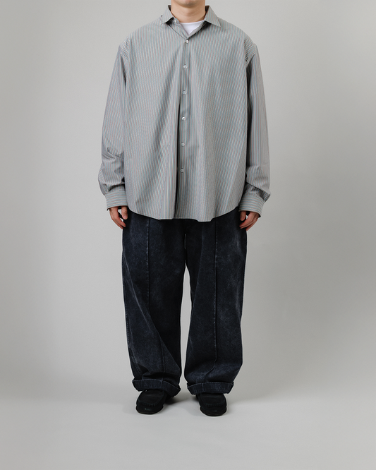 KANEMASA PHIL.|46G Stripe Atmosphere Shirt (RAINBOW)