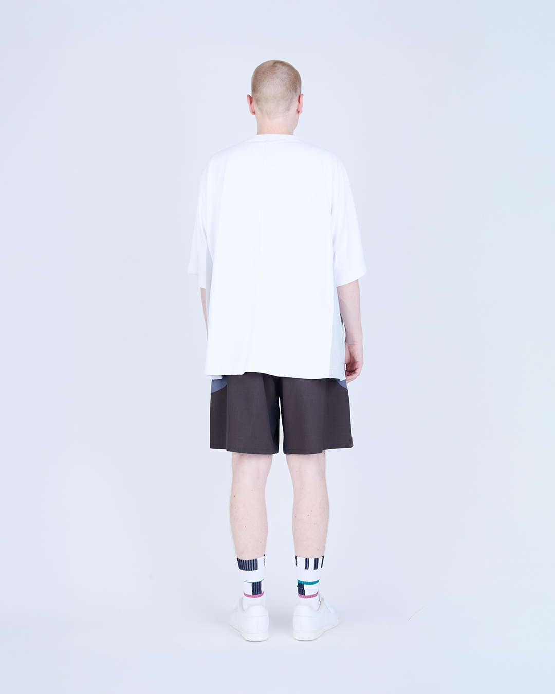 UNTRACE|_271 LEISURE SHORTS (BROWN MULTI)
