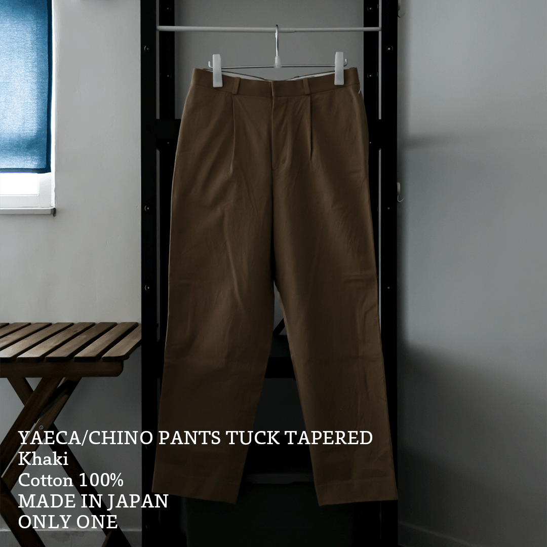 YAECA / CHINO PANTS TUCK TAPERED