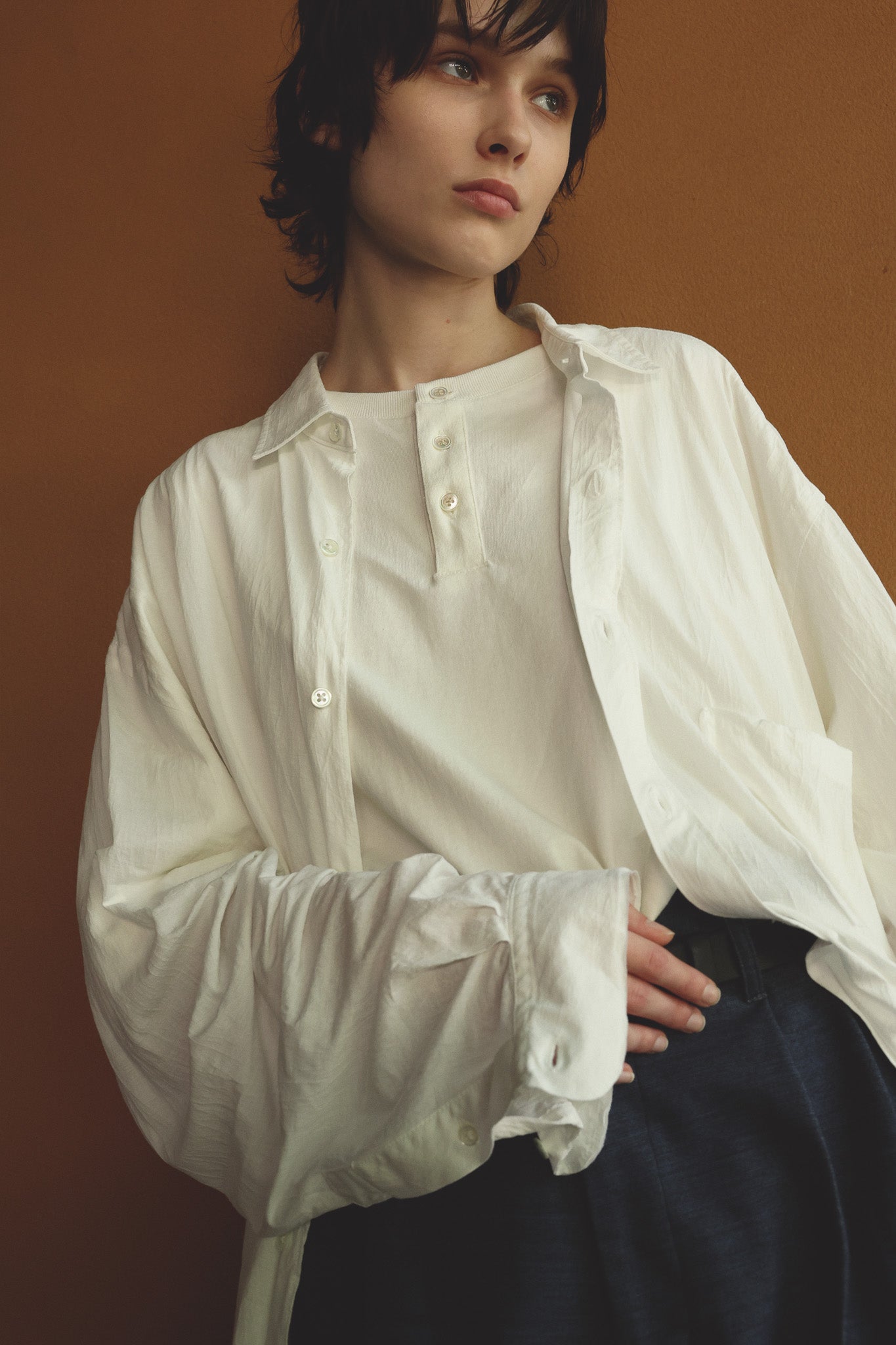 【15% OFF】KANEMASA PHIL.｜46G Artisan Jersey Shirt (WHITE)