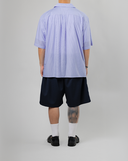 UNTRACE｜_263 KNEE SHORTS (DARK NAVY / OLIVE)