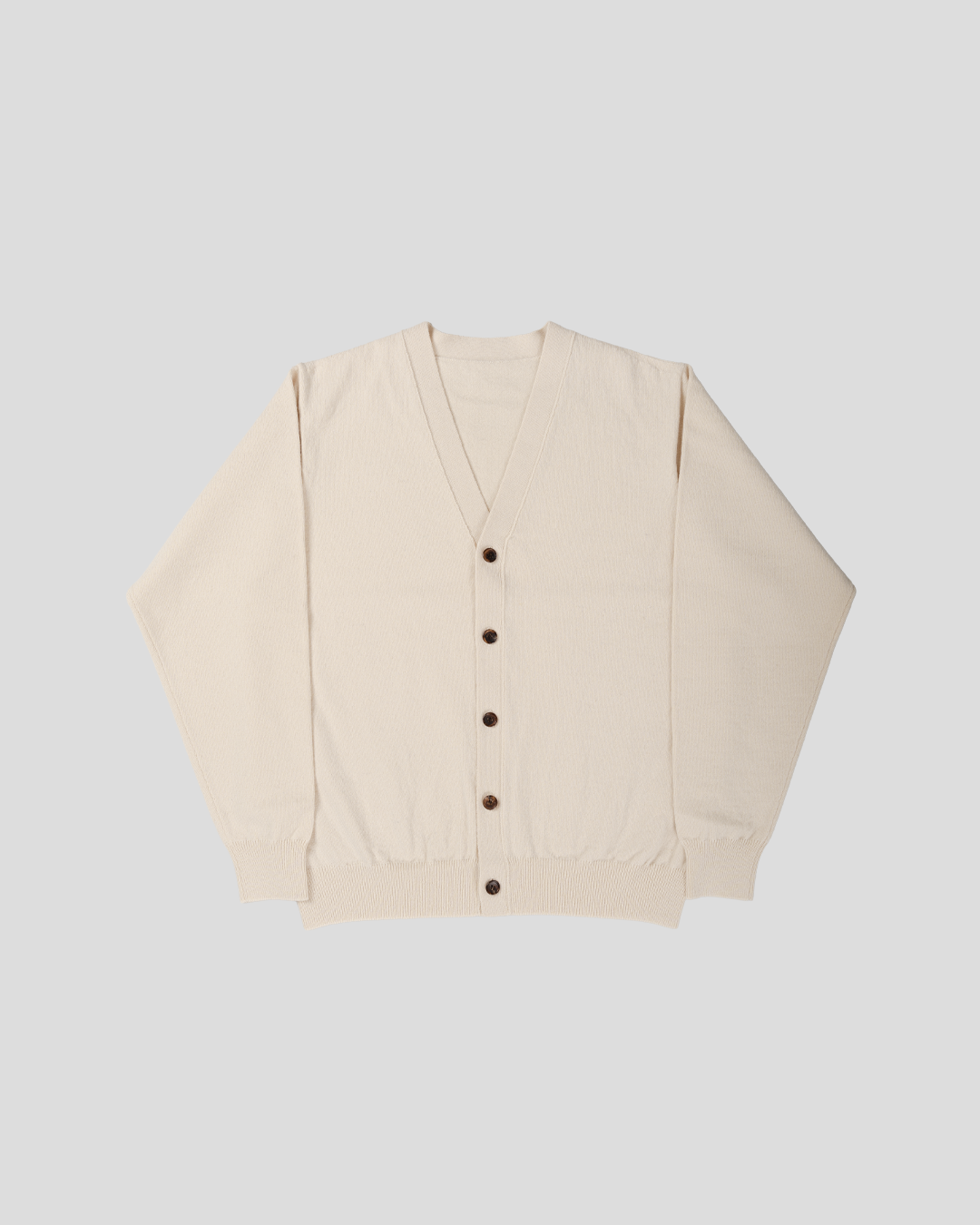 【Last 1】Yonetomi｜RIGID CASHMERE SWEATER Cardigan (RAW)